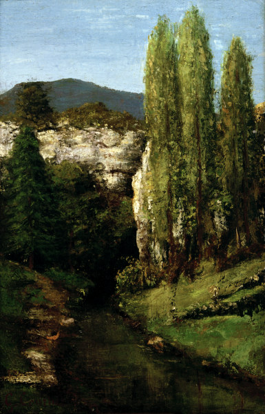 Die Loue im Juragestein von Gustave Courbet