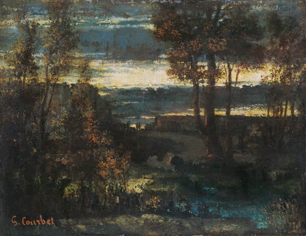 Evening Landscape von Gustave Courbet