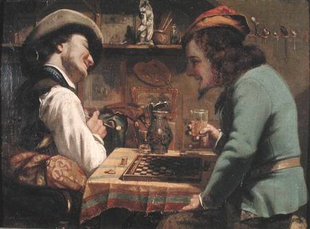 The Game of Draughts von Gustave Courbet