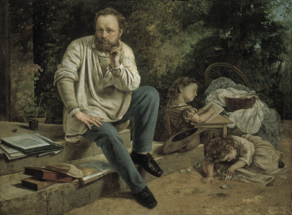 G.Courbet,  Proudhon u. seine Kinder von Gustave Courbet