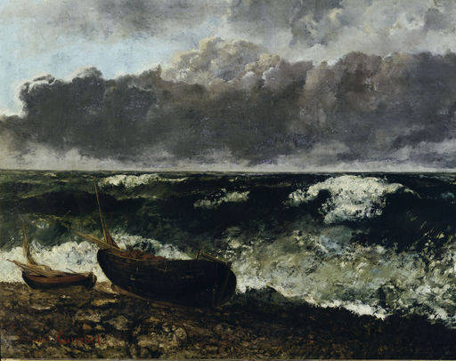 G.Courbet, Stuermische See (Detail) von Gustave Courbet