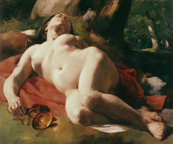 La Bacchante, c.1844-47 von Gustave Courbet
