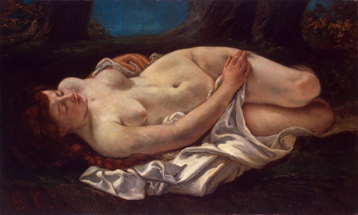 Liegende Frau von Gustave Courbet