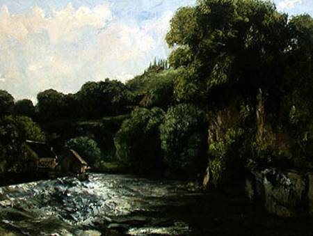 The Lock on the Loue von Gustave Courbet