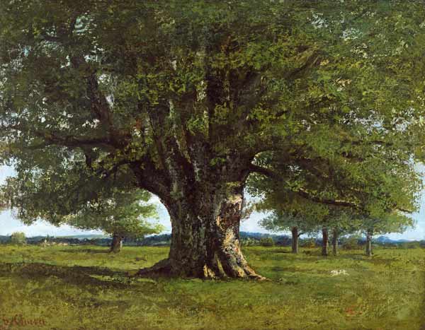 The Oak of Flagey, called Vercingetorix von Gustave Courbet