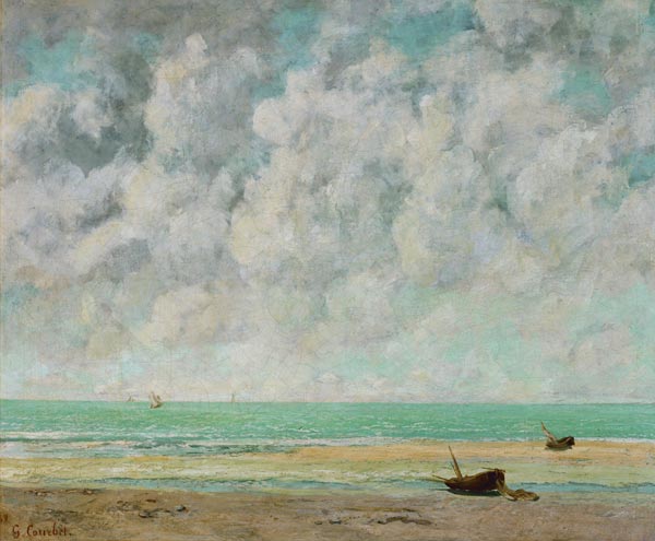 Ruhige See von Gustave Courbet