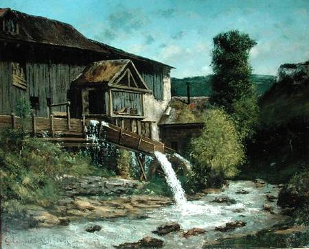 The Sawmill on the River Gauffre von Gustave Courbet