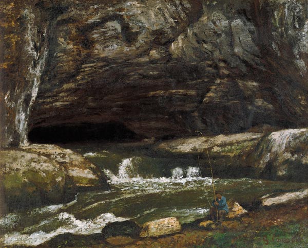 The Source of the Loue or La Grotte Sarrazine von Gustave Courbet