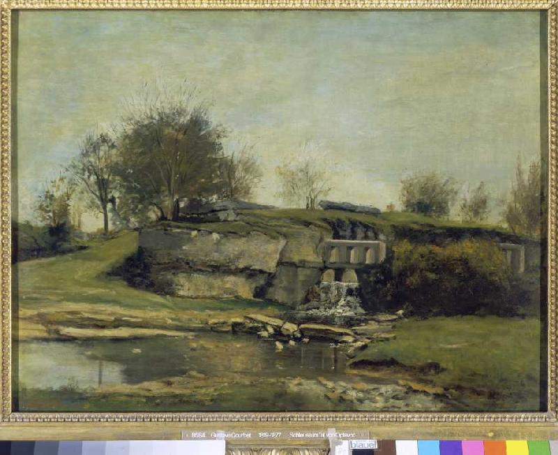 Der Steinbruch von Optevoz. von Gustave Courbet