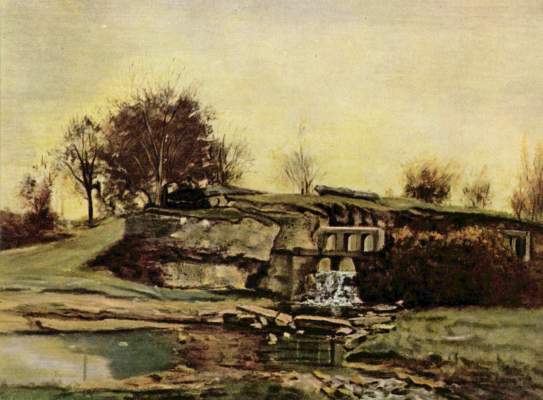 Der Steinbruch von Optevoz von Gustave Courbet
