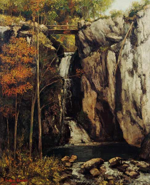 The Chasm at Conches von Gustave Courbet