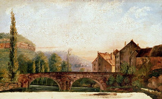 The Pont de Nahin at Ornans, c.1837 von Gustave Courbet