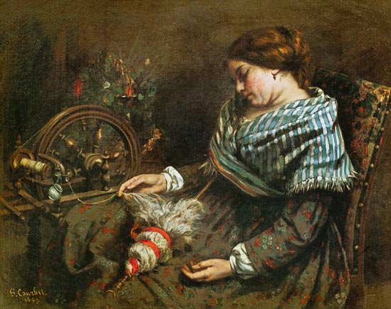 The Sleeping Embroiderer von Gustave Courbet