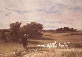 Girl with Geese