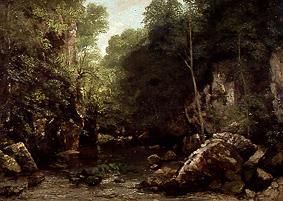 Der Waldbach (Le ruisseau couvert) von Gustave Courbet