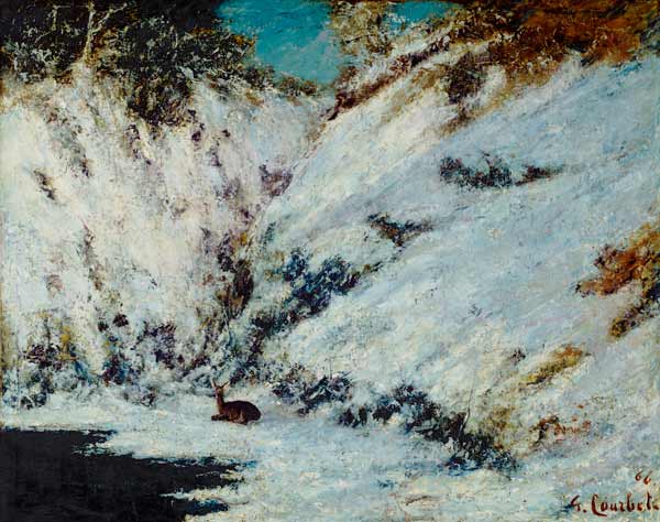 Snowy Landscape von Gustave Courbet