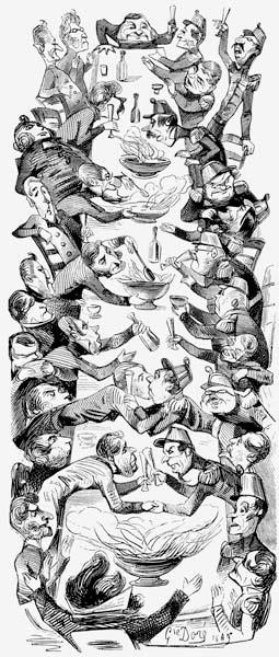 Internationaler Punsch. Zeichnung für die Zeitung "Le journal pour rire" 1849