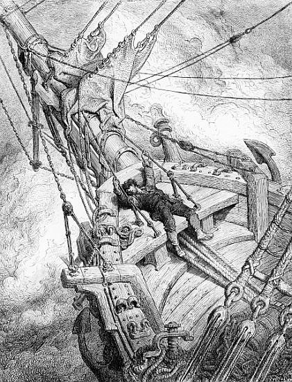 Vengeance is still required the Spirit of the South Pole for the murder of the albatross and the mar von Gustave Doré