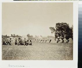 Manöver in Châlons-sur-Marne: 'Grenadiers de la Garde' 1857