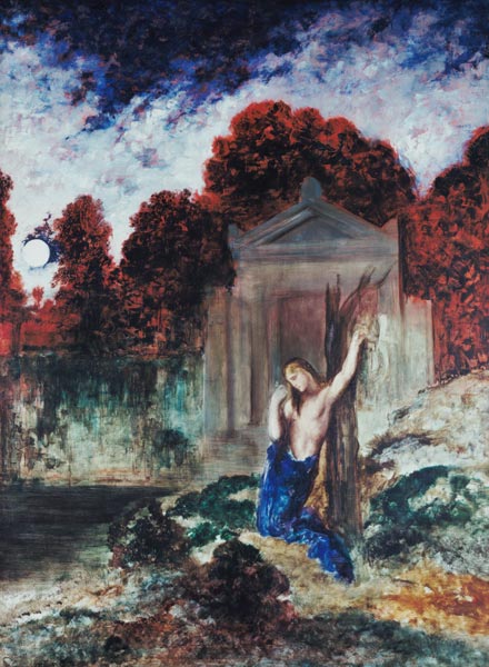 Orpheus am Grabe Eurydikes. von Gustave Moreau