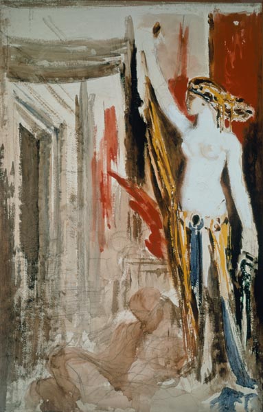 Moreau / Delilah / Watercolour von Gustave Moreau