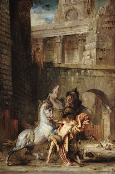 Die Pferde des Diomedes. von Gustave Moreau