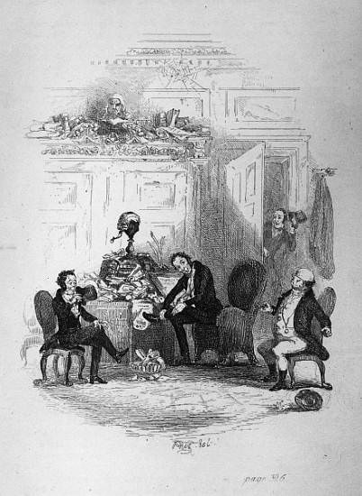 The First Interview with Mr. Serjeant Snubbin, illustration from ''The Pickwick Papers'' Charles Dar von Hablot Knight (Phiz) Browne