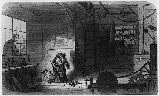 Visitors at the Works, illustration from ''Little Dorrit'' Charles Dickens von Hablot Knight (Phiz) Browne