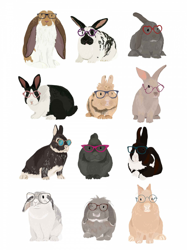 Kaninchenfamilie von Hanna Melin