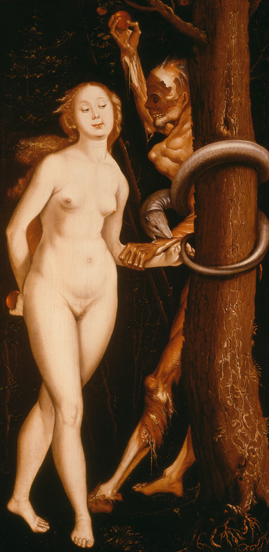 Eve, the Serpent and Death von Hans Baldung Grien