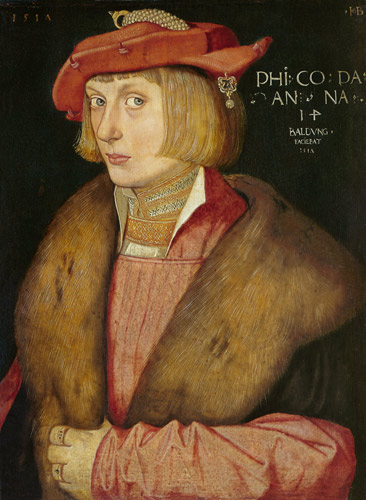 Bildnis des Pfalzgrafen Philipp des Kriegerischen von Hans Baldung Grien