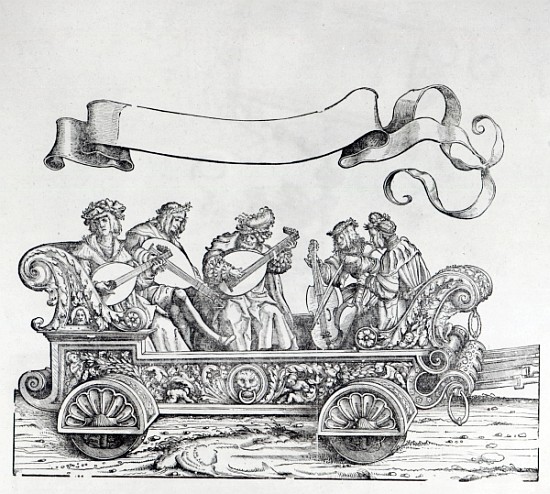 Scene from Maximilian''s Triumphal Procession, c.1516-18 von Hans Burgkmair