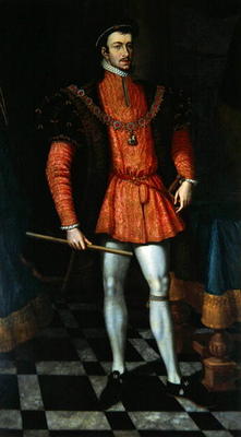 Thomas Howard, 4th Duke of Norfolk, 1556 (oil on canvas) von Hans Eworth or Ewoutsz