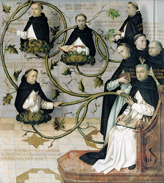 Stammbaum der Dominikaner (unterer Teil) von Hans Holbein d. Ä.