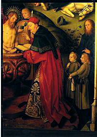 Basilikatafel San Paolo fuori le mura. Holbein und seine Söhne, Taufe Saul von Hans Holbein der Ältere