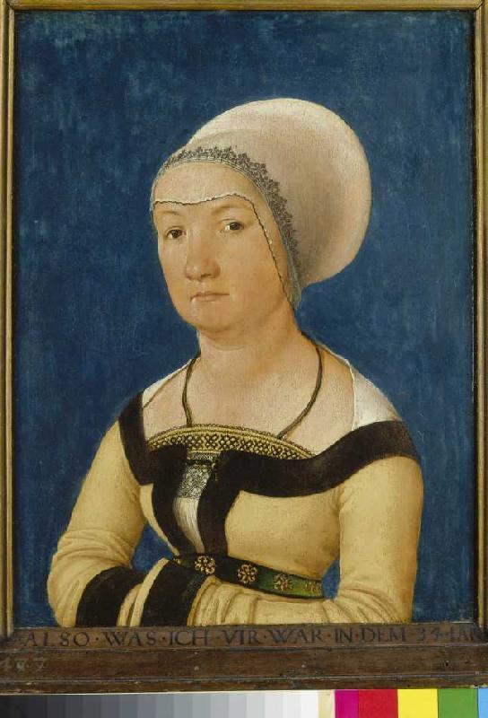 Bildnis einer 34-jährigen Frau von Hans Holbein der Ältere