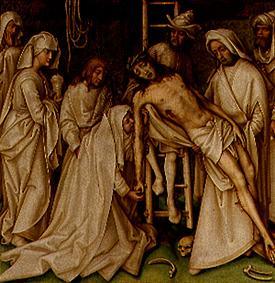 Sog. graue Passion: Die Kreuzabnahme Christi. von Hans Holbein der Ältere