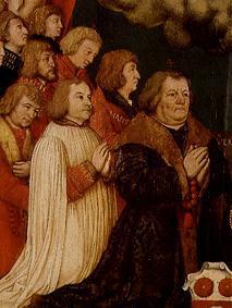 Votivbild des Ulrich Schwarz und seiner Familie Detail: Ulrich und Söhne 1508