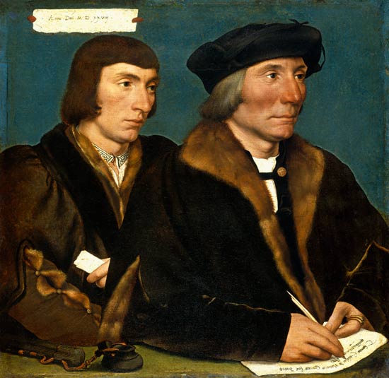 Doppelbildnis des Thomas Godsalve und seines Sohnes Sir John von Hans Holbein der Jüngere