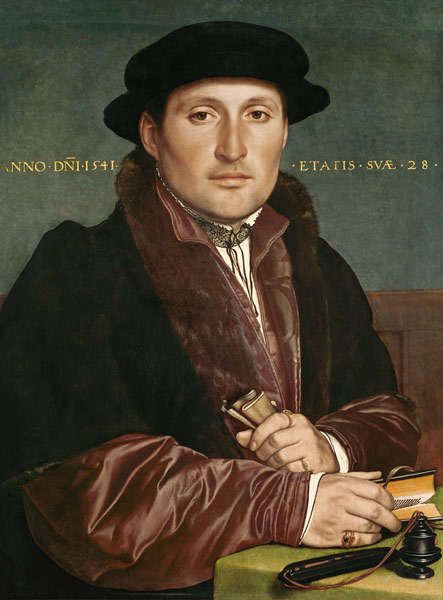 Bildnis eines jungen Kaufmanns (angebl H - Hans Holbein d.J. als