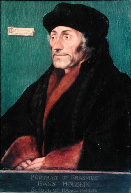 Erasmus of Rotterdam (1466-1536) von Hans Holbein der Jüngere