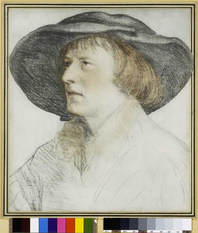 Der Mann mit dem Schlapphut. von Hans Holbein der Jüngere