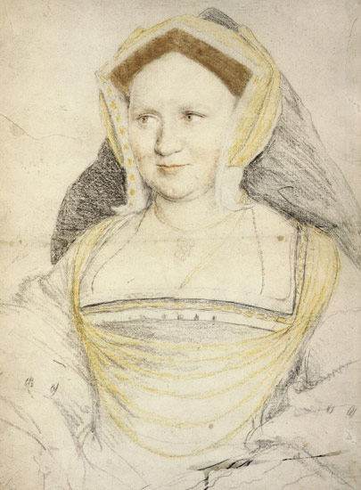Bildnis der Lady Guildford. von Hans Holbein der Jüngere