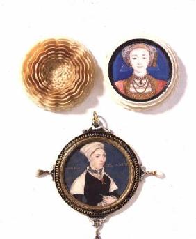 Anne of Cleves (top), 1539 and Mrs Pemberton (bottom) c. 1535