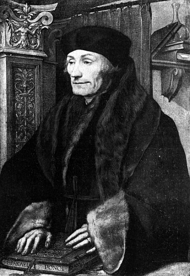 Portrait of Erasmus von Hans Holbein d.J. (Werkstatt)
