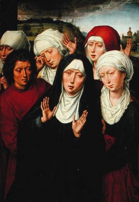 The Holy Women, right hand panel of the Deposition Diptych von Hans Memling