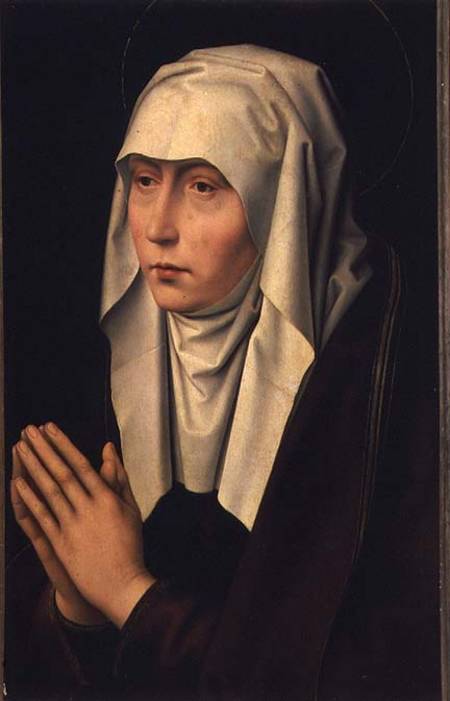The Virgin Mourning (panel) von Hans Memling