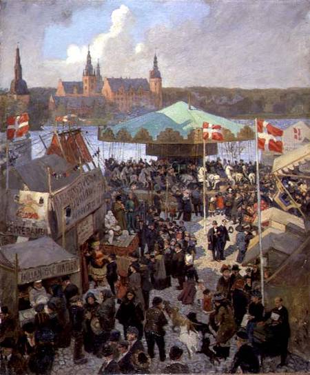 November Market at Hillerod von Hans Nikolaj Hansen