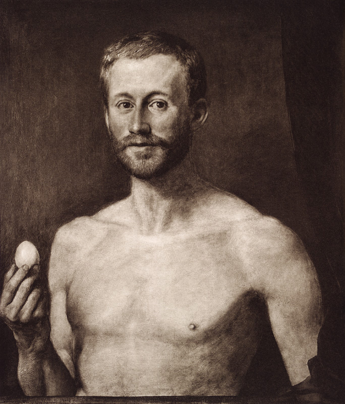 Der Philosoph mit dem Ei von Hans Thoma
