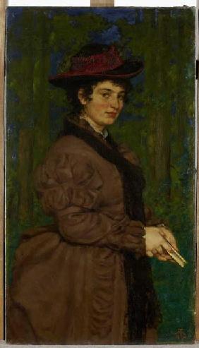 Bildnis Cella Thoma (Frau des Malers Hans Thoma) 1876